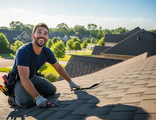 Professional roofing team completing a quality roof installation in Sugar Hill, GA